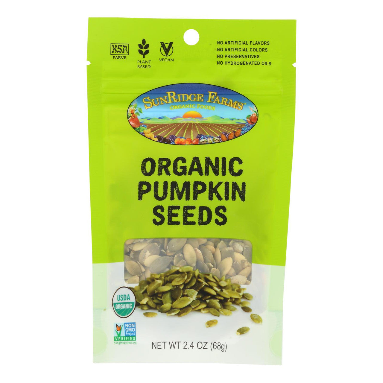 Og2 Sunrdg Pumpkin Seeds ( 8 X 2.4 Oz   )