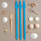 Ateco 4201 3-Piece Ruffle Tool Set – 6 Shapes for Elegant Fondant Detailing