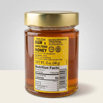 Balim Raw & Unfiltered Honey 12 oz - 100% Pure U.S. Grade A