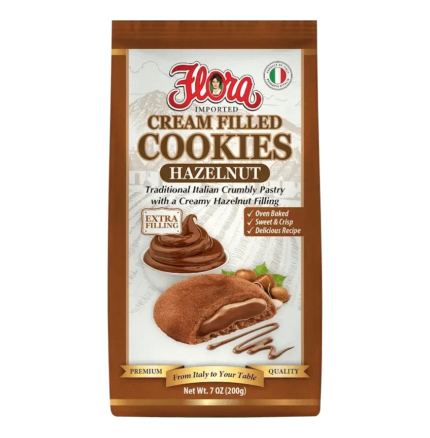 Cream Filled Cookies - Hazelnut - 7.07 oz