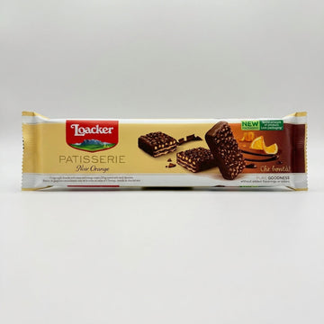 Loacker Patisserie Noir Orange 100g - Dark Chocolate Wafer Biscuits