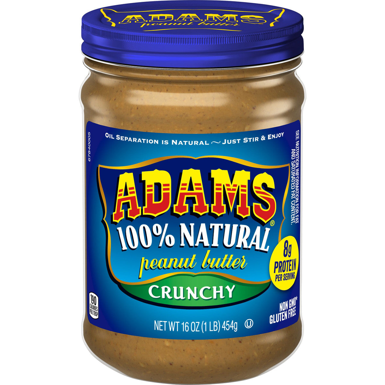 Adams Crnchy Nat Pb ( 12 X 16 Oz   )