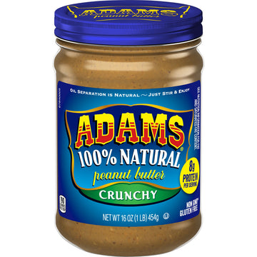 Adams Crnchy Nat Pb ( 12 X 16 Oz   )