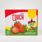 Coach Strawberry Flavored Drink 10 Pack - Juice Pouches for Kids