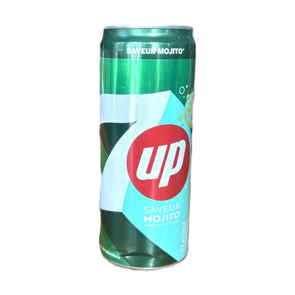 7UP Mojito Soda 330ml – Mint Lime Flavor Fizzy Drink (France)
