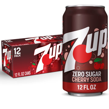 7Up Energy Blend Free Zero Sugar Cherry Soda Pop  12 Fl Oz  12 Pack Cans