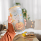 Halloween Frosted Pumpkin Iced Coffee Cup – Fall Glass Tumbler Gift