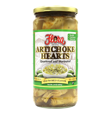 Artichoke Hearts - Quartered and Marinated - 24 oz