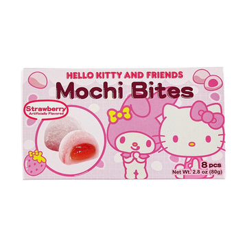 Sanrio Hello Kitty My Melody Mochi Bites Strawberry Flavor