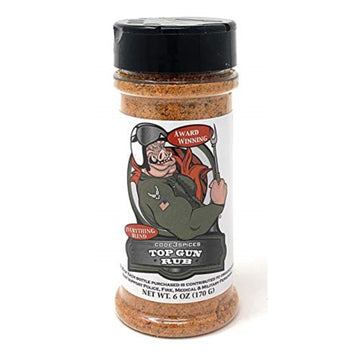 Code 3 Spices Top Gun Rub, 6 Ounce, Plastic, Model 53124, No Color