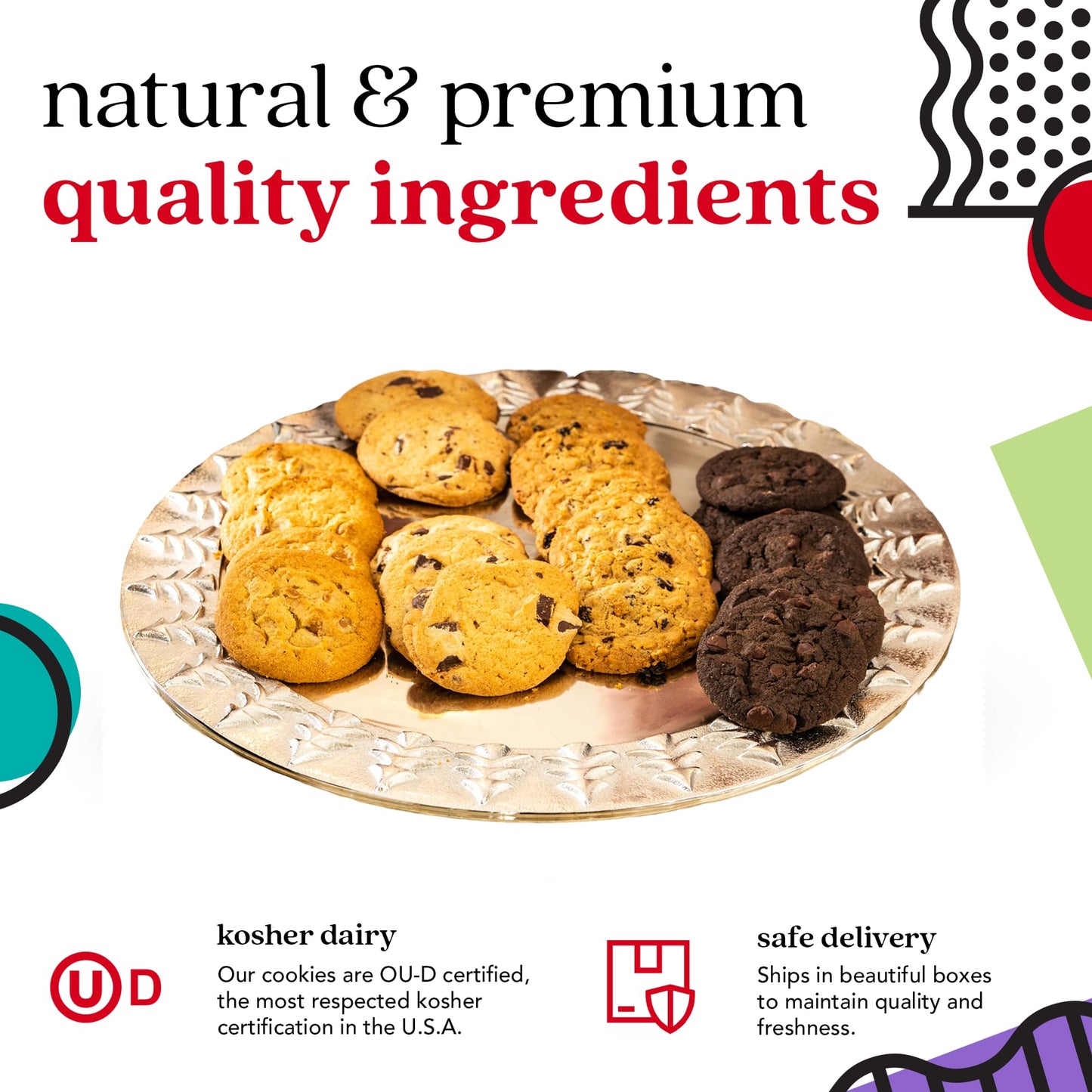 Davids Cookies Happy Birthday Gift Sampler Tin – Crunchy Gourmet Cookies – Bakery Snack Gift For Birthdays, Celebrations And Special Occasions –Assorted Cookies
