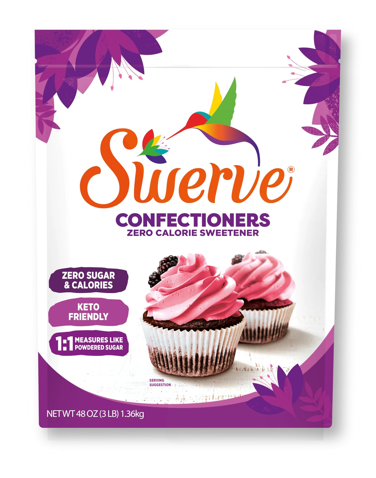 Swerve Ultimate Sugar Replacement Sweetener, Confectioners Sugar Substitute, Zero Calorie, Keto Friendly, Zero Sugar, Non-Glycem