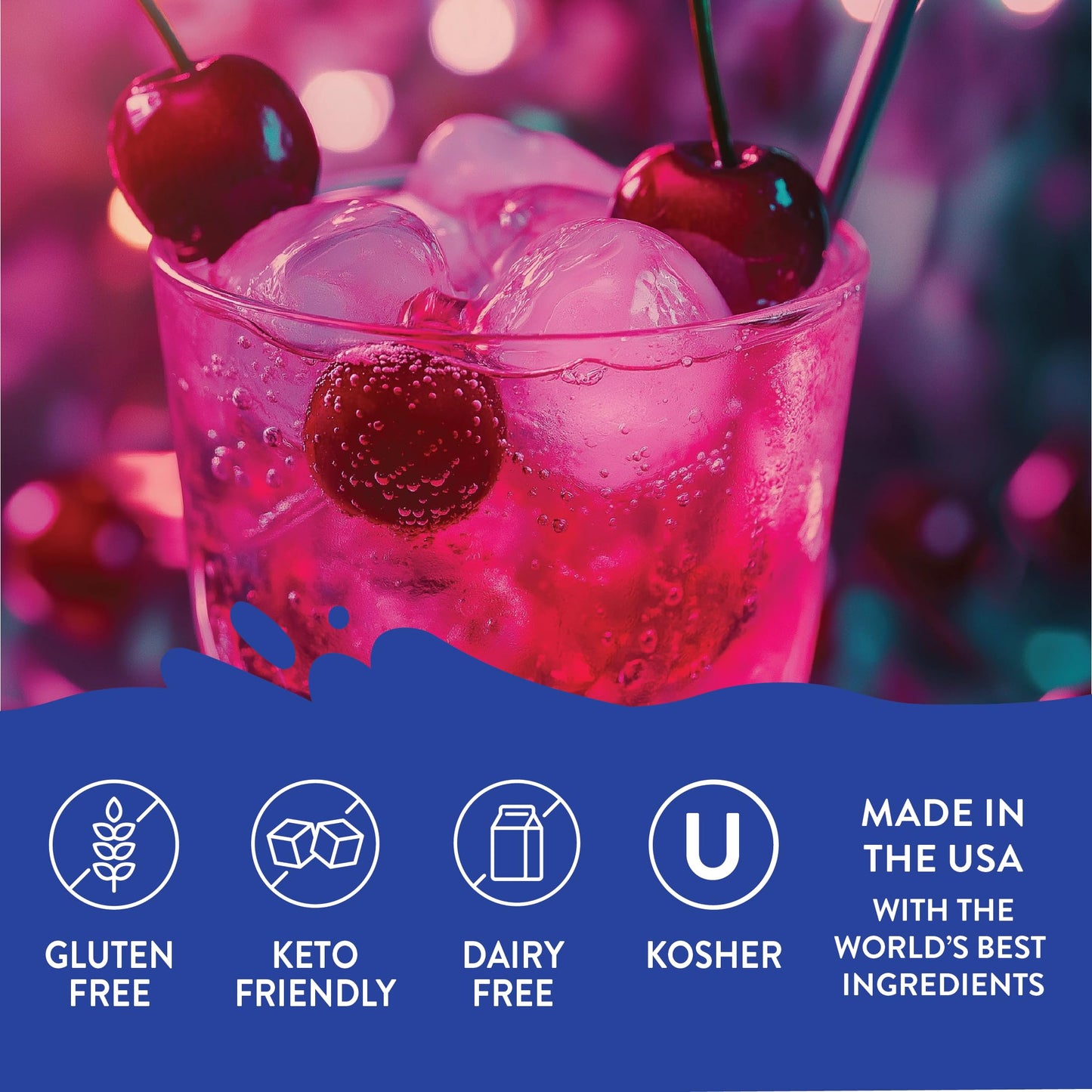 Jordans Skinny Mixes Sugar Free Syrup  Cherry Cola Flavor  Fruit Flavored Water Enhancer  Drink Mix for Iced Tea  Lemonade  Drinks  Low Calorie Water Flavoring  Dairy & Gluten Free Kosher  25.4 Fl Oz