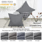 Phf 100 Cotton Waffle Weave Euro Shams Pillow Covers 26 X 26, No Insert, 2 Pack Elegant Home Decorative Euro Throw Pillow Covers