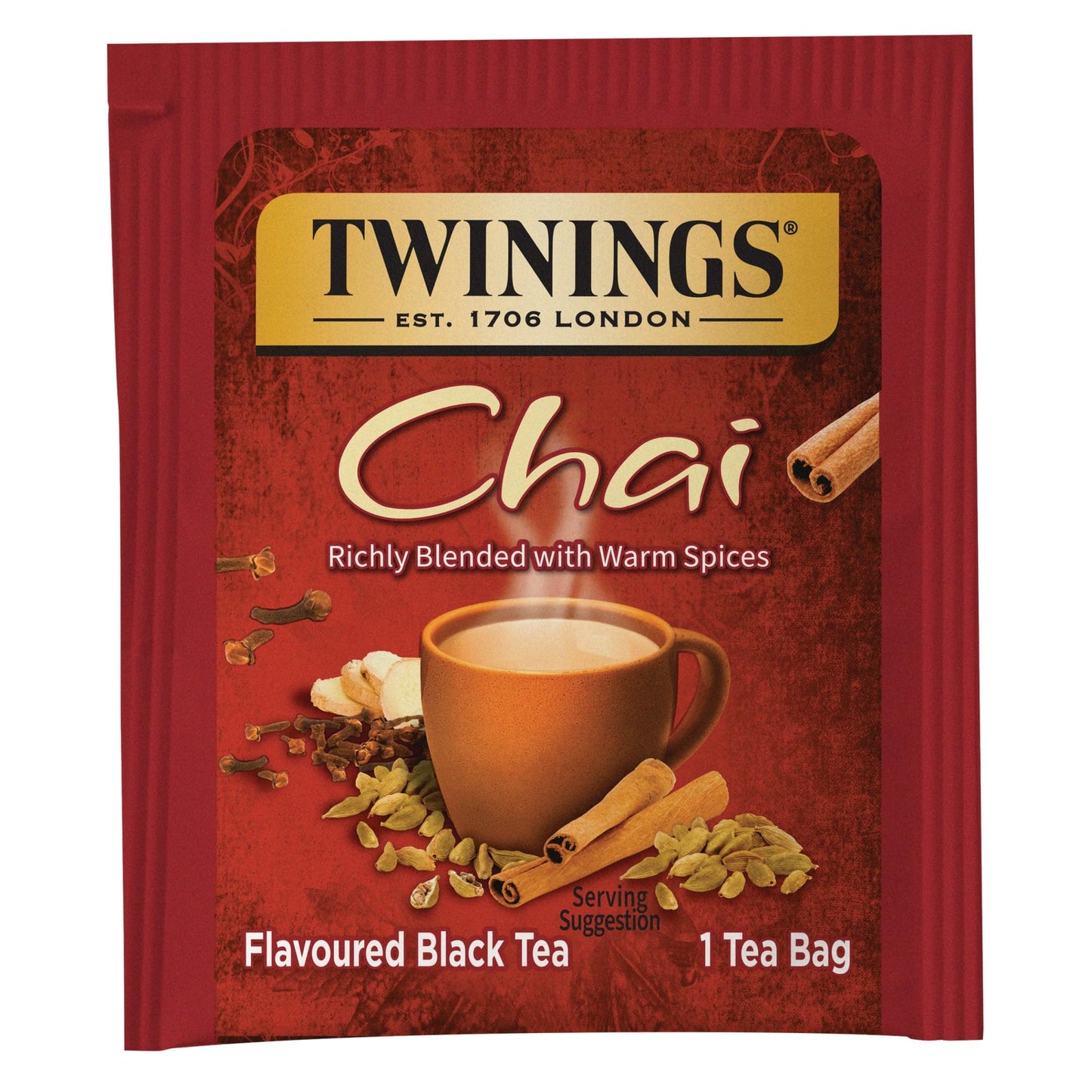 Twinings Of London Chai Tea Bags, 25 Count