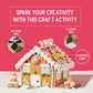 NABISCO Create-A-Treat E-Z Build Gingerbread House Decorating Kit, Holiday Gift, 27.3 oz + Bonus OREO Mini Cookie Snack Pack