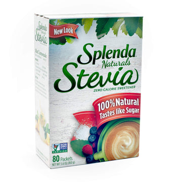 Splenda Naturals Stevia Sweetener: No Calorie, All Natural Sugar Substitute W/ No Bitter Aftertaste. Single Serve Granulated Pac