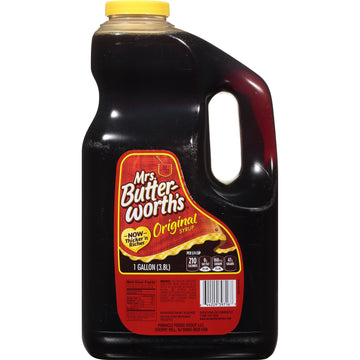 Mrs. Butterworth's Original Thick and Rich Pancake Syrup, Maple Flavored Syrup for Pancakes, Waffles and Breakfast Food, 248 Fl 