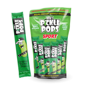 Bobs Pickle Pops Original Dill Juice Flavor Ice Pops - Electrolyte Cramp Relief - 6 Count Pack of 14