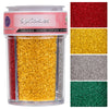 Sanding Sugar Christmas Sprinkles for Cake Decorating, 4 Colors Holiday Sprinkles Silver Gold Red and Green Sparkling Decorating