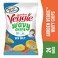 Sensible Portions Garden Veggie Wavy Chips, Sea Salt, Snack Size, 1 Oz (Pack of 24)