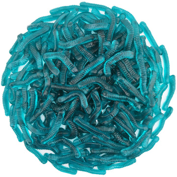 FirstChoiceCandy Sweet & Sour Gummy Worms, Multi Flavors and Solid Colors (2 Pound, Blue Raspberry)