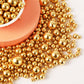 Kasvan Gold Pearl Sugar Sprinkles - Edible Candy Pearls 130G/4.58 Oz, Mix Size Cake Candy, Decorate Cakes, Cookies, Ice Cream (B