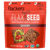 Flackers Flax Seed Crackers, Savory, 5 oz (142 g)