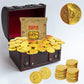Fruidles Pirate Belgian Milk Chocolate Coins, Kosher Certified, Non-GMO, Pack of 25