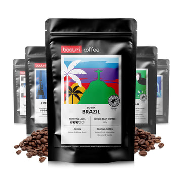 Bodum Roasting Brazil Coffee, Whole Bean, 12Oz (340G) - Roasted In Denmark