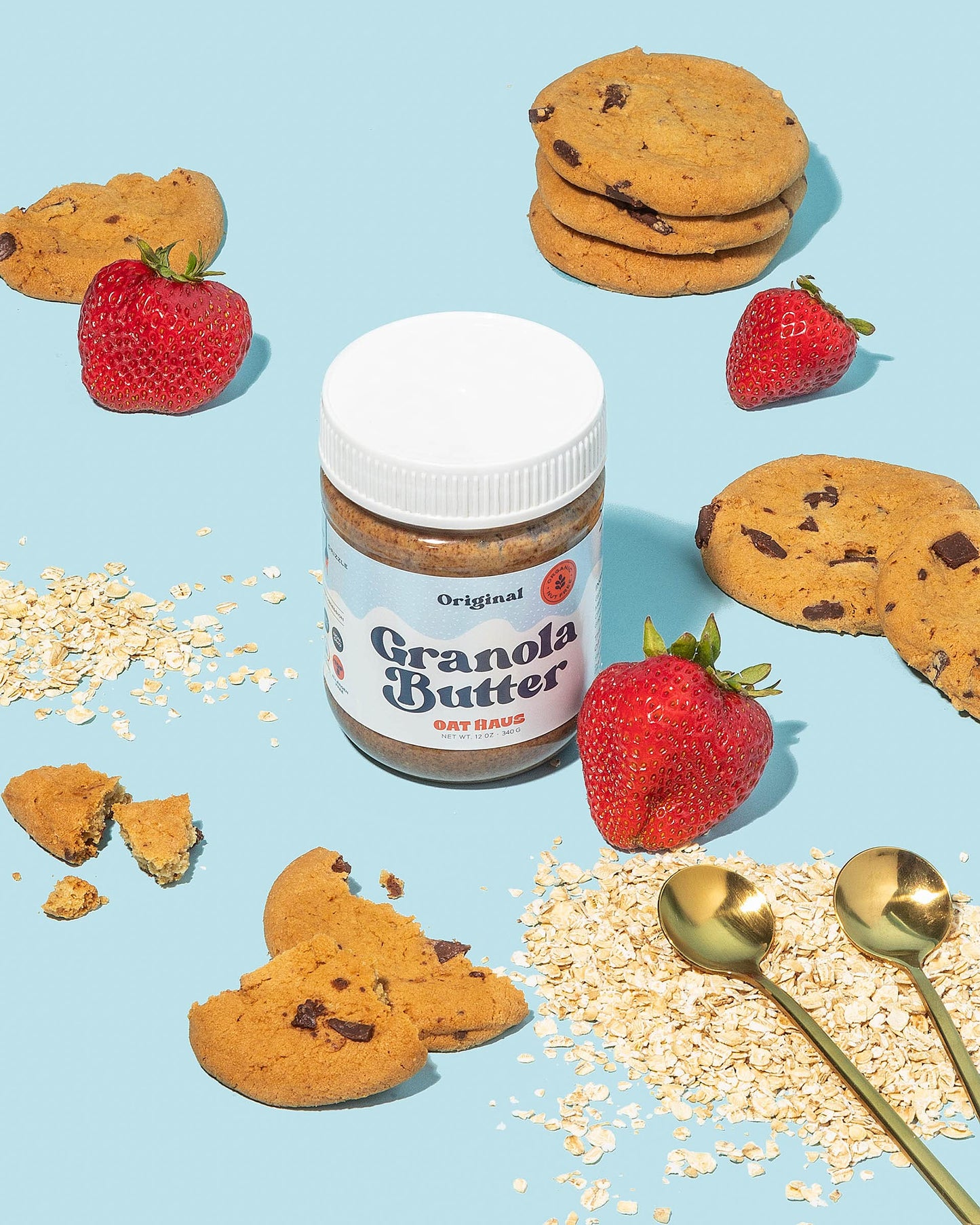 Oat Haus Organic Original Granola Butter | Peanut-Free, Almond (Tree-Nut) Free, & School-Safe (Top 8 Allergen Free) | Sunflower