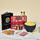 Thoughtfully, Movie Night Popcorn Gift Set with Seasonings, Toppings & Popper - Includes Eat What You Watch Cookbook, Popcorn Ke