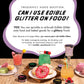 MONÉGASQUE Edible Glitter for Drinks and Cakes, 10g, Lavender Purple