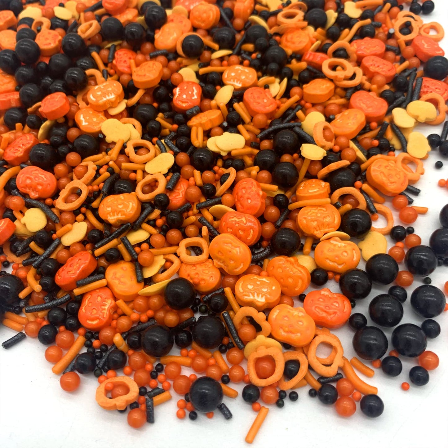 Halloween Sprinkles I 3.5 Oz I Orange And Black Sprinkles I Pumpkin Sprinkles I Cake Cupcake Toppers Cookie Dessert Sprinkles De