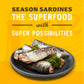 Season Sardines in Extra Virgin Olive Oil - Wild Caught, 22g of Protein, Keto Snacks, More Omega 3 s Than Tuna, Kosher, High in