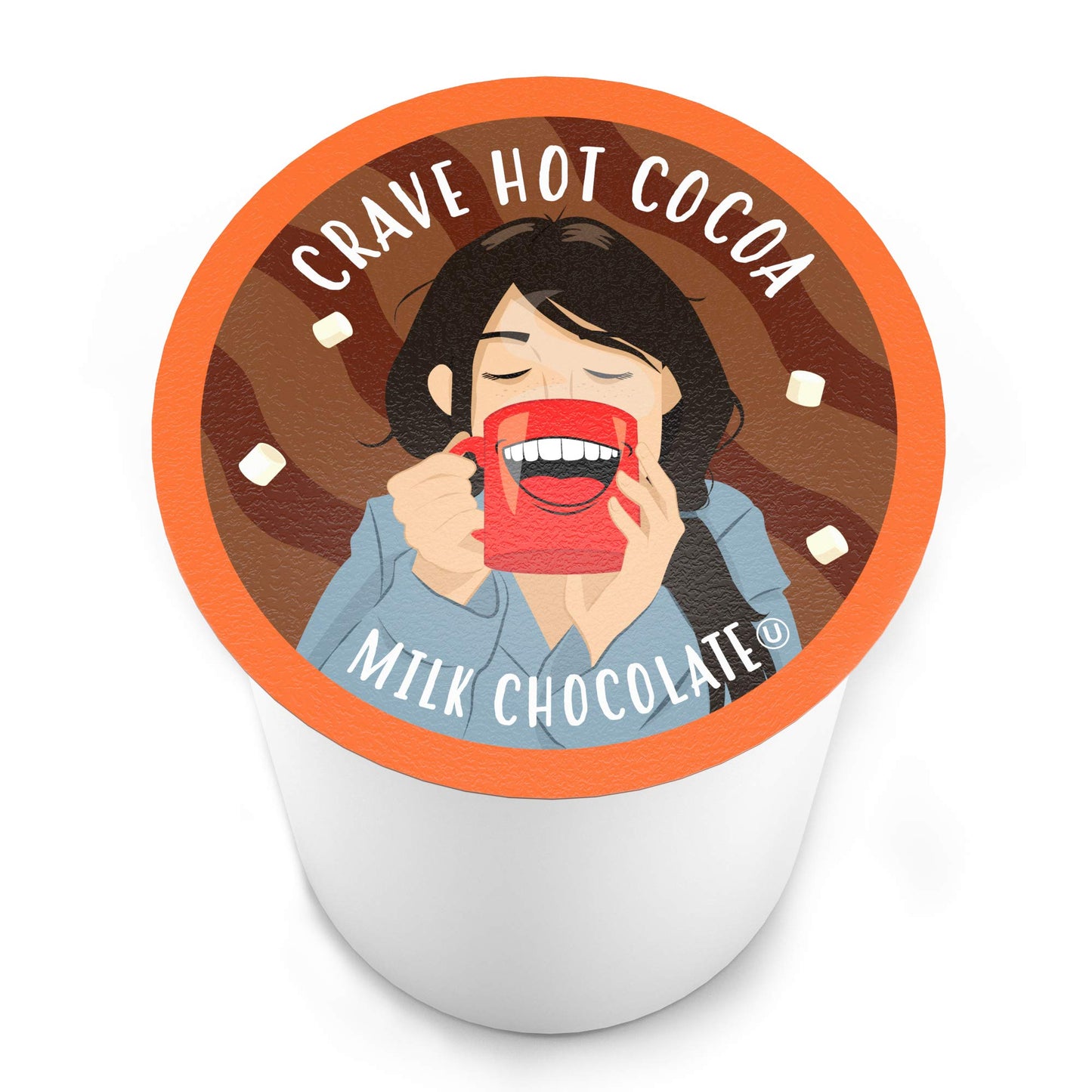 Crave Beverages Hot Chocolate Pods, Compatible with 2.0 K-Cup malt-inspired, Milk Chocolate, 40 Count