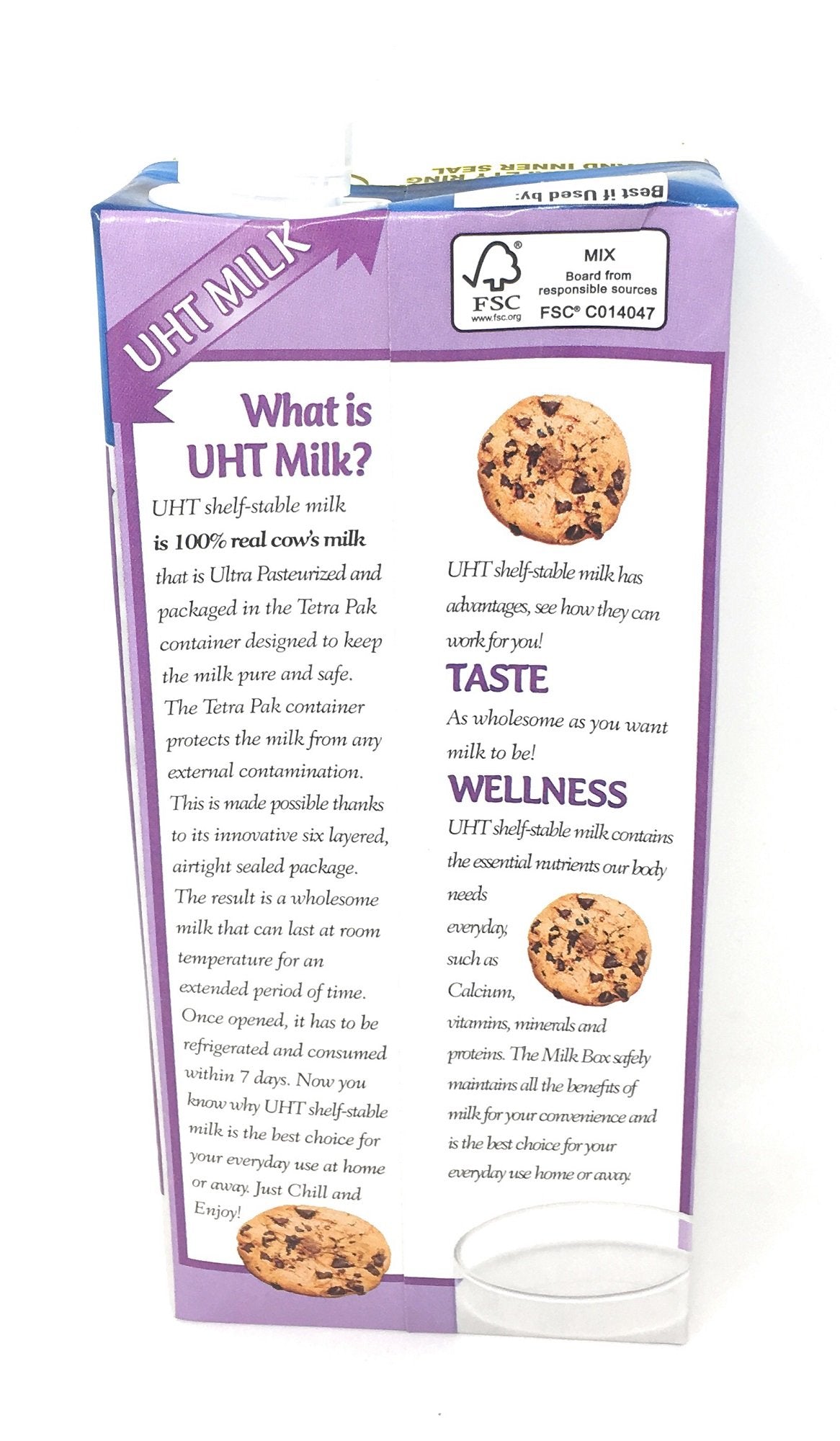Parmalat Fat Free UHT Milk, 32 Fl Oz, Pack of 6, Shelf Stable