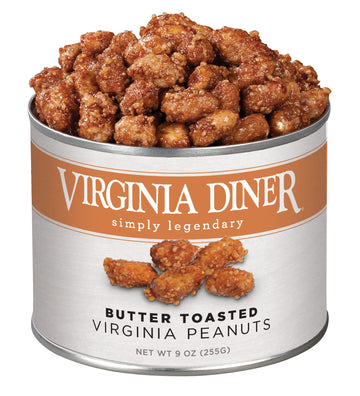 Virflavor Blendia Diner Butter Toasted All Natural Virflavor Blendia Blister Roasted Gourmet Peanuts With Crunchy Candy Coating In Diner Tin 10 Ounce (Pack Of 1)