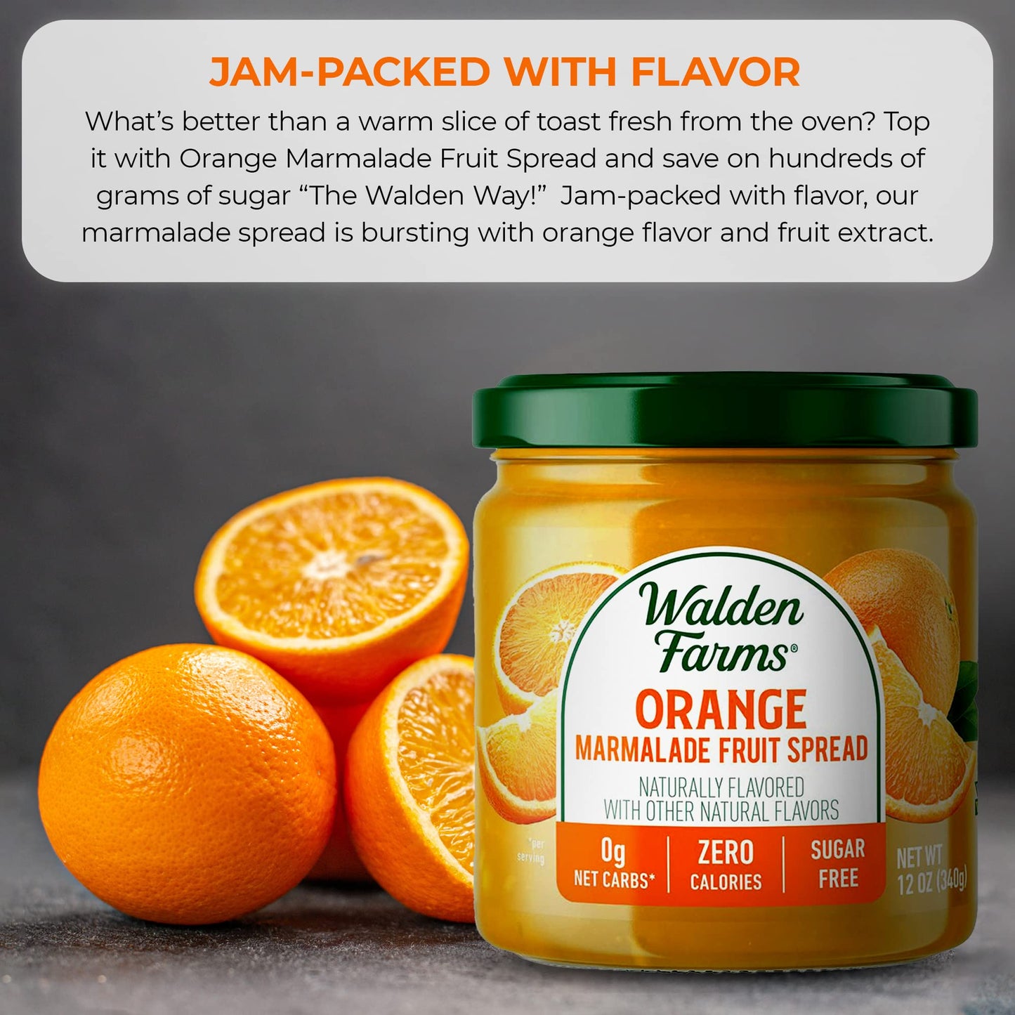Walden Farms Calorie Free Fruit Spread Orange Marmalade 12 Oz (Pack Of 2) Bundled With Prime Time Direct Silicone Basting Brush