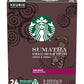 Starbucks Sumatra Dark Roast K-Cup Pods, Earthy & Herbal Flavor, 48 Count (2 Boxes)