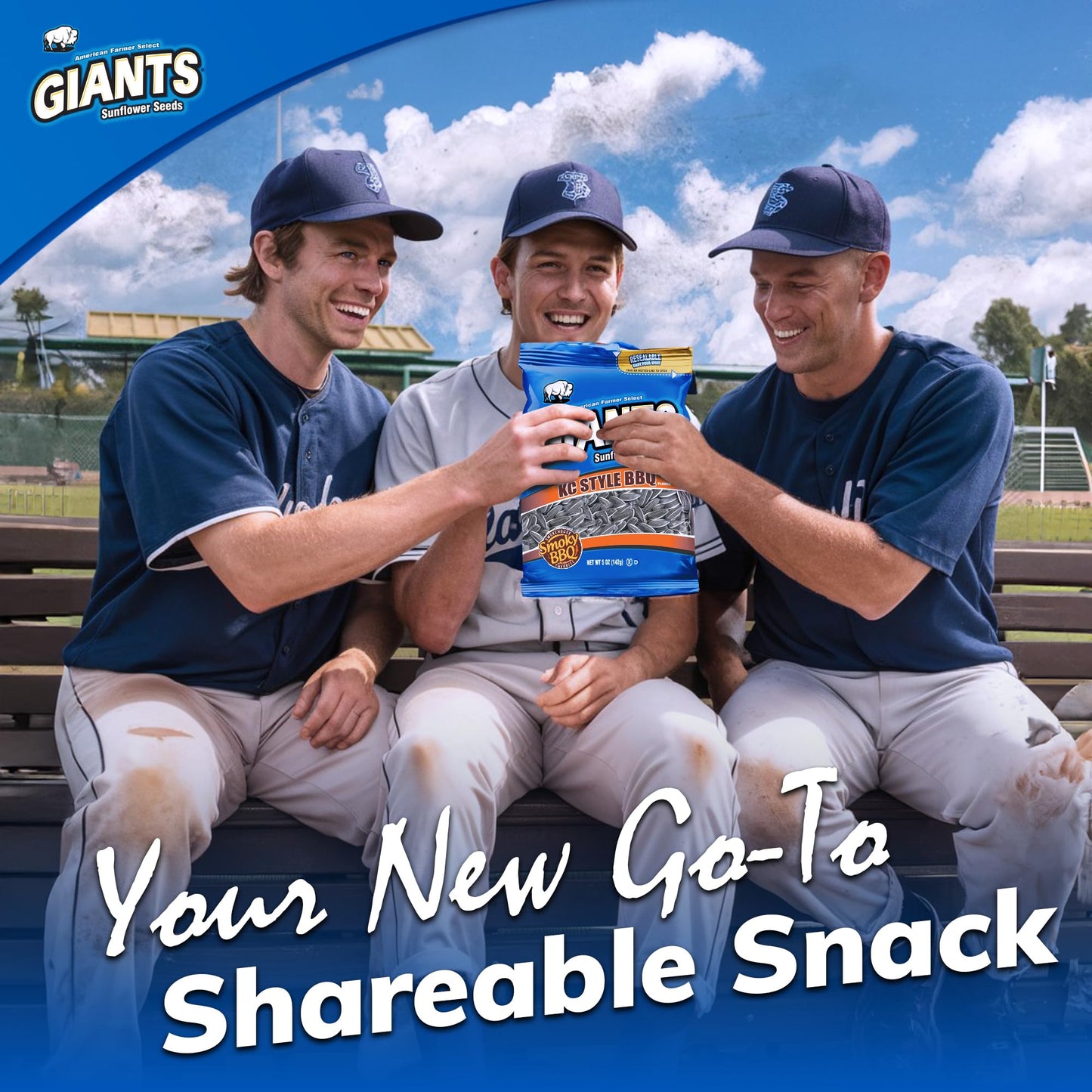 Giants Kc Style Bbq Sunflower Seeds - Sunflower Seeds Bulk, Roasted Sunflower Seeds To Eat, Bbq Flavor, Healthy Snack With 8G Pr