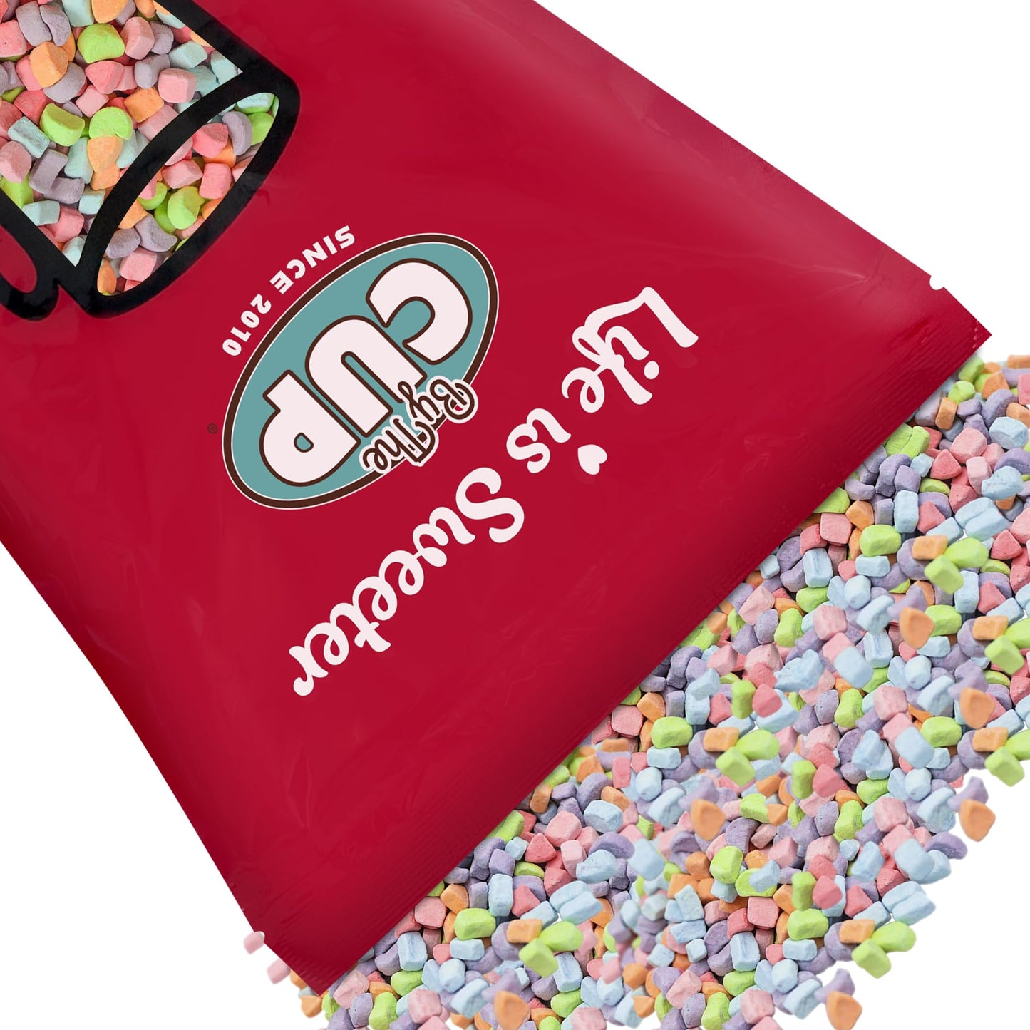 By The Cup Assorted Dehydrated Cereal Marshmallow Bits, 10 oz Bulk Bag
