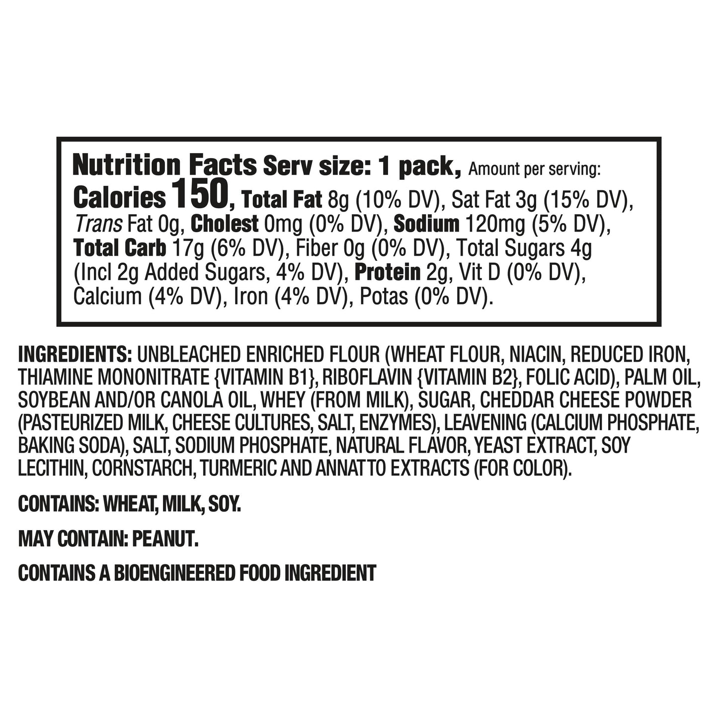 RITZ Bits Cheese and RITZ Bits Peanut Butter Cracker Sandwiches Variety Pack, 20 Snack Packs