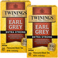 Twinings Earl Grey Tea Extra Strong 2-Pack - A Bright and Zesty Black Tea Infused with Citrus Bergamot Flavours, Caffeinated Tea