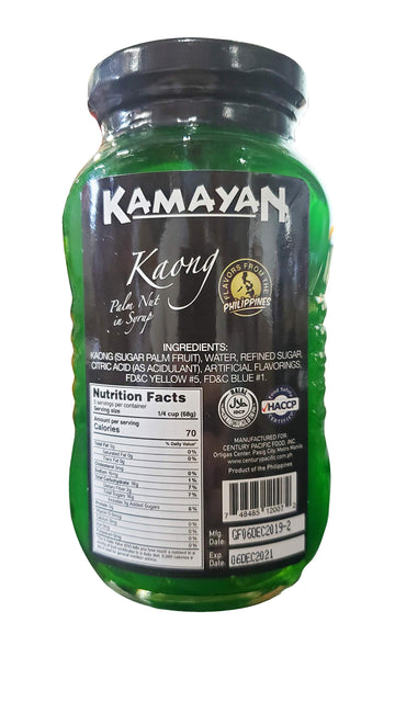 Kamayan Kaong Green Palm Nut In Syrup (2 Pack, Total Of 24Oz)