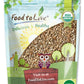 Food To Live Organic Dry Roasted Sunflower Seed Kernels, 8 Oz Non-Gmo, Unsalted, Oven Roasted, No Oil Added, Hulled, No Shell, Vegan, Kosher, Keto, Bulk. Rich In Protein And Healthy Fats. Tasty Snack