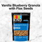 Kind Healthy Grains Granola, Healthy Snack, Vanilla Blueberry Granola With Flax Seeds, Snack Mix, 11 Oz (6 Bags)