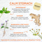 Bigelow Tea Calm Stomach Ginger Peach Herbal Tea Bags, Caffeine-Free, 18 Count, Pack of 6