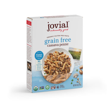 Jovial grain-Free cassava Penne Rigate  cassava Pasta  Paleo Pasta  grain-Free  certified gluten-Free  100% Organic Pasta  USDA