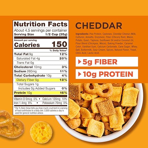 Catalina Crunch Protein Snack Mix With Cheese Crisps - 10G Protein, 1G Sugar Per Serving - Good Source Of Fiber, Keto, Gluten Fr